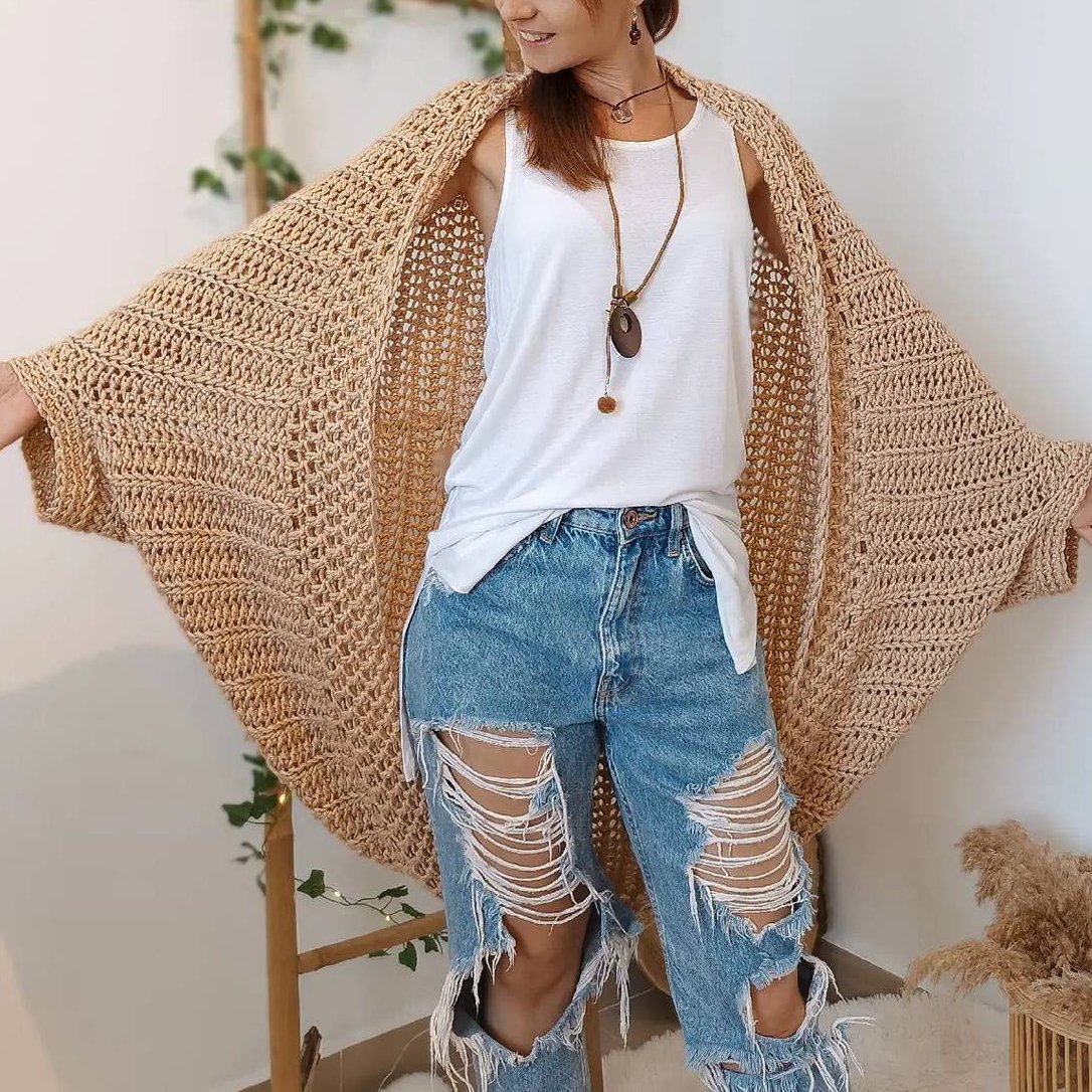 🍂Herbstschlussverkauf – 50 % Rabatt!💕🧶Strickschal aus Kokon für Damen🧣
