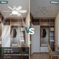 🔥Kostenloser Versand & 50 % Rabatt🔥🍃 Intelligenter Deckenventilator mit Licht, RGB-Beleuchtung und Bluetooth-Lautsprecher♨️❄️