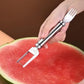 🍉2-in-1-Wassermelonenschneider und -gabel – Edelstahl, mit zwei Köpfen