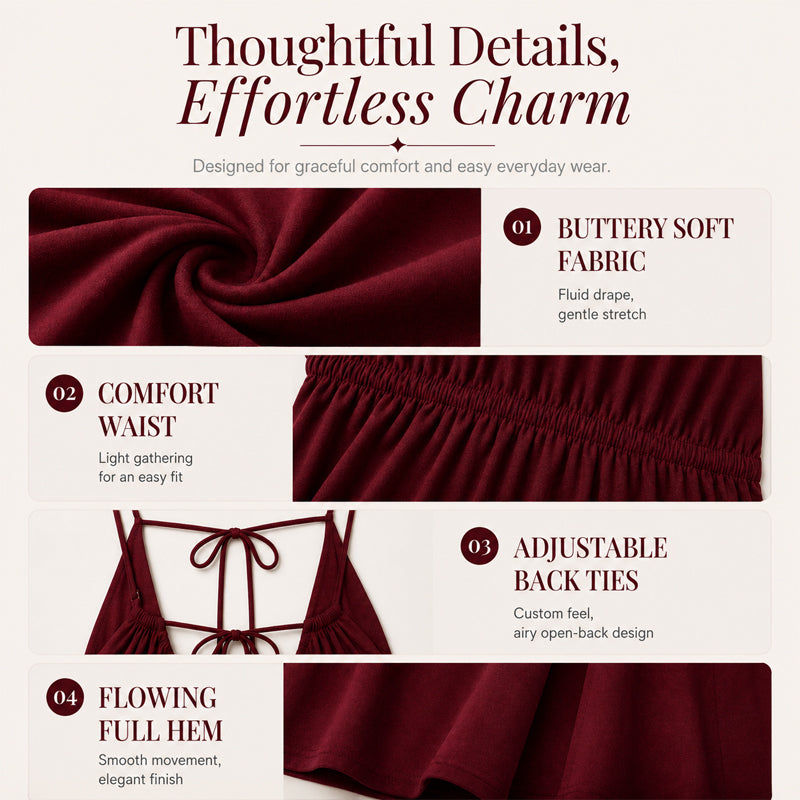 📢📢50%Rabatt!!!🎉✨French Slip Dress – Breezy & Effortlessly Chic