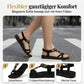 👡 50% RABATT! 🌼 Flache Damen-Sandalen – Runde Zehen, atmungsaktiv, verstellbarer Knöchelriemen & Blumen-Dekor – Leichter, bequemer Sommerschuh für Spaziergänge, Strand oder den täglichen Gebrauch ✨
