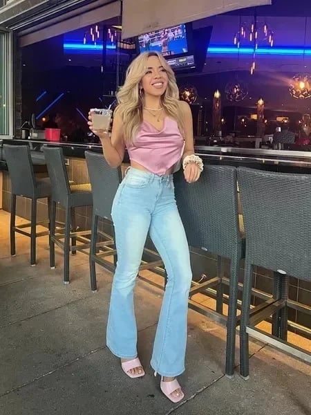 💥Ultrahoch taillierte Stretch-Schlaghosen👖