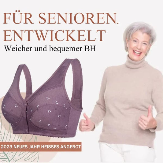 🌹Design für Senior Front Closure Baumwoll-BH🔥Für begrenzte Zeit 50 % Rabatt🔥