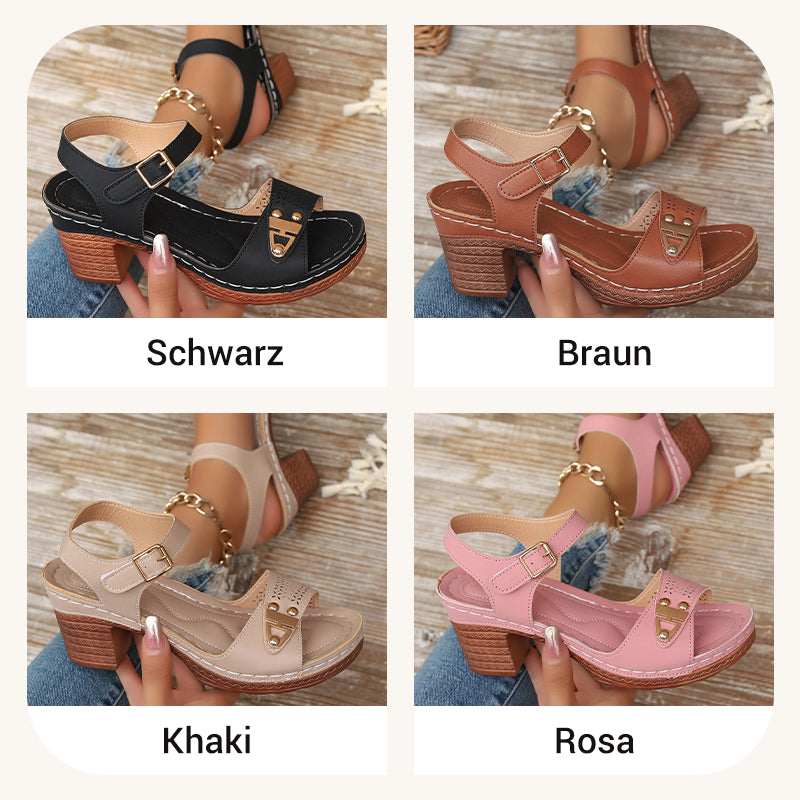 Damen Sandalen mit Blockabsatz