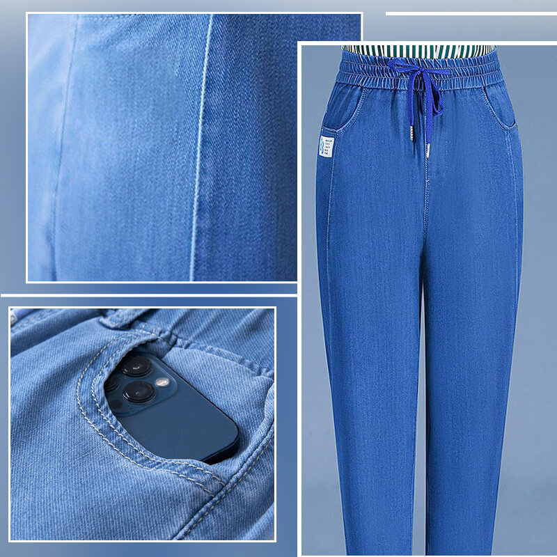 ⏳Nur für kurze Zeit 50 % Rabatt!!💕👖Hochtaillierte, ultra-elastische Mom-Jeans
