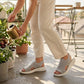🚚 Nachschub ist da – schnell sein lohnt sich! 👟 Atmungsaktive Plateausandalen aus Strickstoff für Damen – bequem & modisch