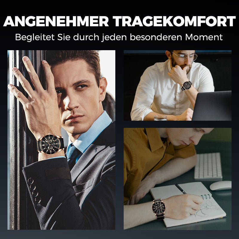 🚀 Neu eingetroffen – 50% Probierpreis! 🔥Hochwertige Business-Multifunktions-Quarz-Uhr für Herren