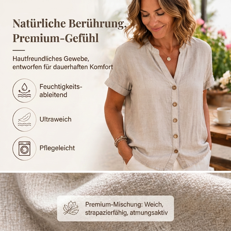 🧨 Bestseller ist zurück – alle, die beim letzten Mal leer ausgingen, jetzt zugreifen! Lässiges Sommer-Top mit V-Ausschnitt für Damen