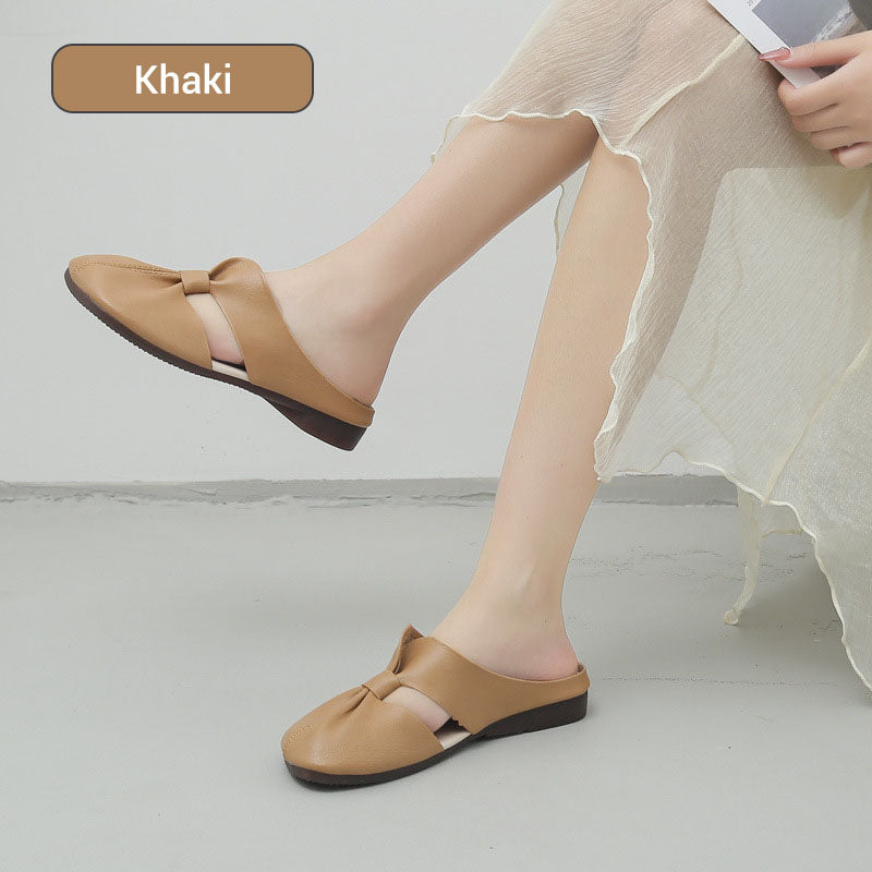 🔥49 % Rabatt!🔥 Damen-Pantoletten mit Knoten und weicher Sohle