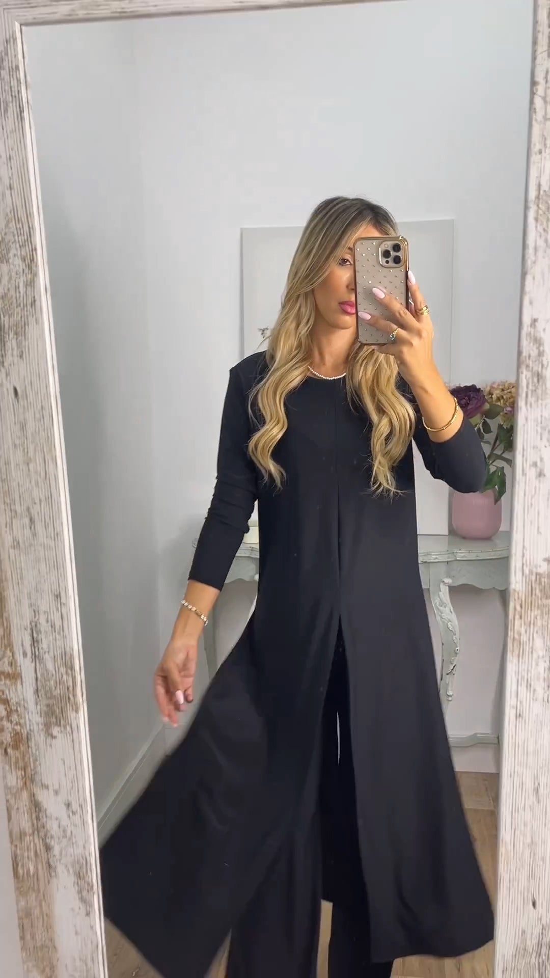 💃Elegant lässiger 2-teiliger Anzug mit langem Oberteil und passender Hose