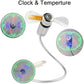 🔥2026 Heiße Produkte USB Ventilator mit LED Uhr & Temperaturanzeige, Flexibler Schwanenhals Lüfter, Leise & Sicher für Büro, Homeoffice & Reisen