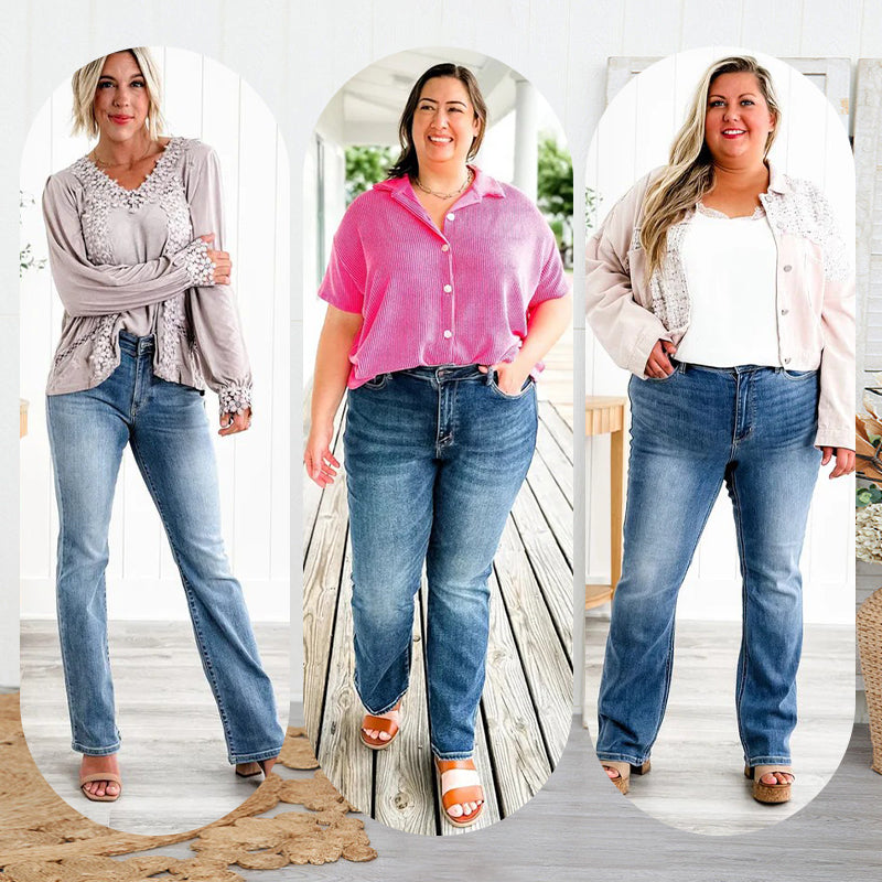 👖 50% RABATT! ✨ Hochelastische Jeans zur Bauchkontrolle – Schmeichelt jeder Figur, Tummy Control & Höchster Tragekomfort 💙