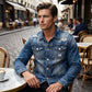 📢📢50%Rabatt!!!👔🔥 Neuheiten – Herren-Freizeit-Denimjacke im Used-Look mit Vintage-Wäsche