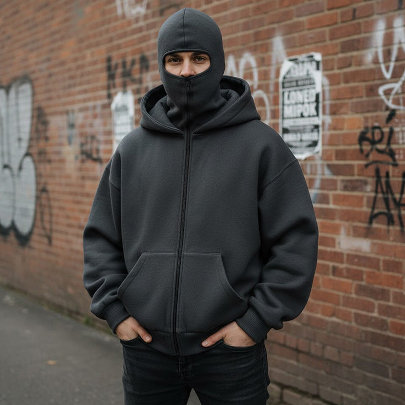 🎁 Heiße Aktion: 50 % Rabatt 🔥 Ninja Zip-Up Hoodie für Herren & Damen – Rundumschutz