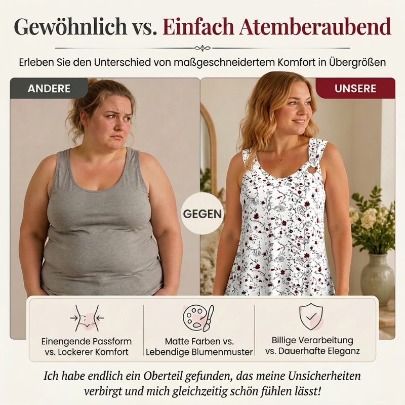 💞 Über 100.000 verkauft – der beliebteste Hit – jetzt zum halben Preis！Sommer-Tanktop für Damen mit Blumenmuster