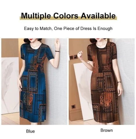 Mode Faltenkleid 😍Heißer halber Preis