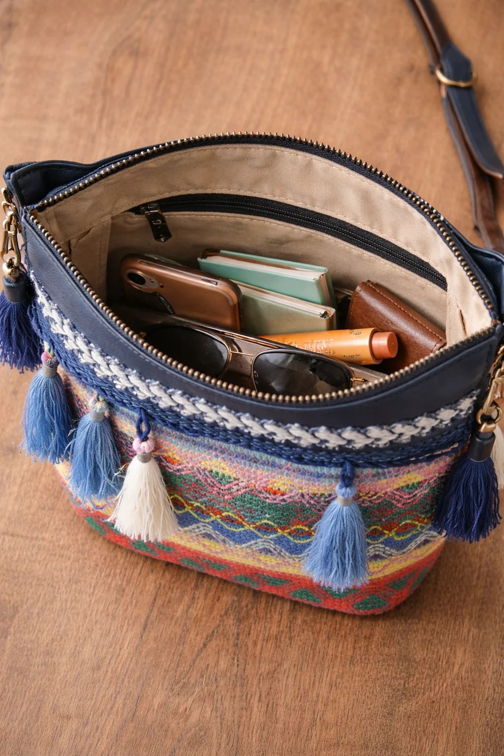 ✨ 50% RABATT 💝 Handgemachte Boho Tasche im Native Design 👜 Vintage Look, modern kombiniert & sehr beliebt 🔥