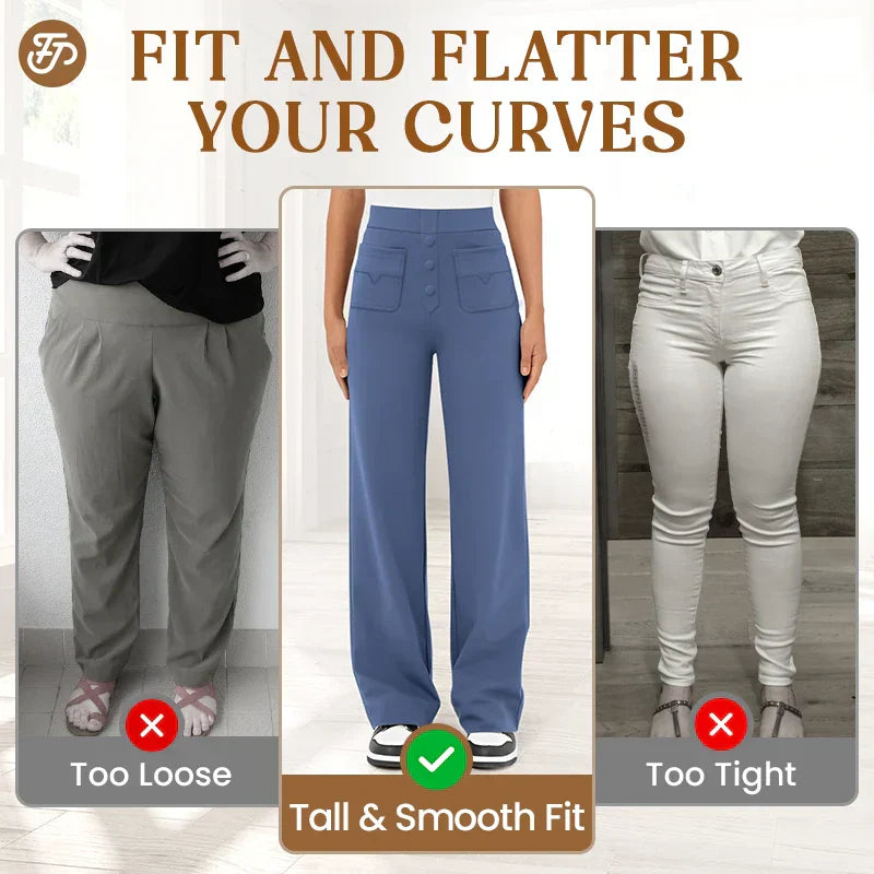 💖2025 NEW TYPE SALE 50% OFF💷 Damen Casual High Waist Stretch Hose