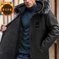 🔥Solange der Vorrat reicht 50 % Rabatt!🎉Winddichte, mittellange Parka-Jacke mit Kapuze für Herren