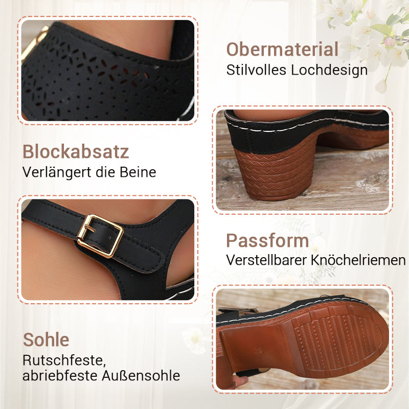 Damen Sandalen mit Blockabsatz