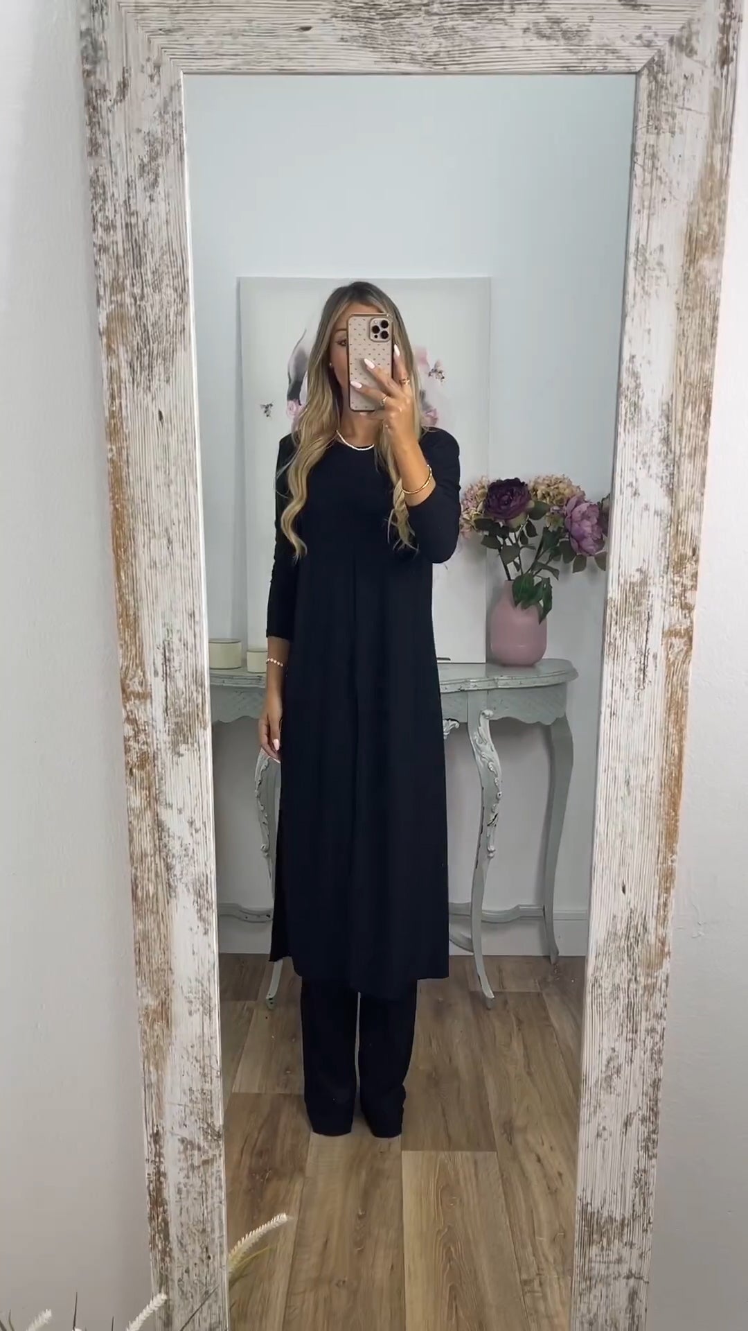 💃Elegant lässiger 2-teiliger Anzug mit langem Oberteil und passender Hose