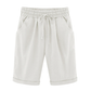 💕 HEISSER SALE50% RABATT🌷Plus Größe Solid Farbe Elastische Taille Lose Cropped Shorts