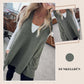 ✨✨Begrenzter Vorrat verfügbar, nicht verpassen!👗Damen-Strickweste mit V-Ausschnitt