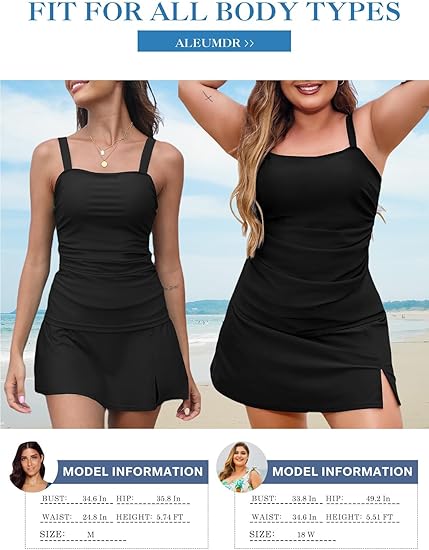 🩱Damen Vintage Bauchweg Zweiteiliger Tankini-Badeanzug