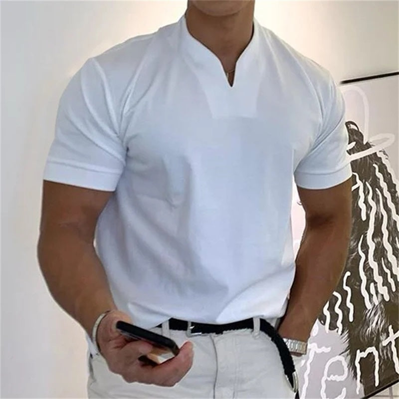 2025 Herren Business Kurzarm Fitness T-Shirt