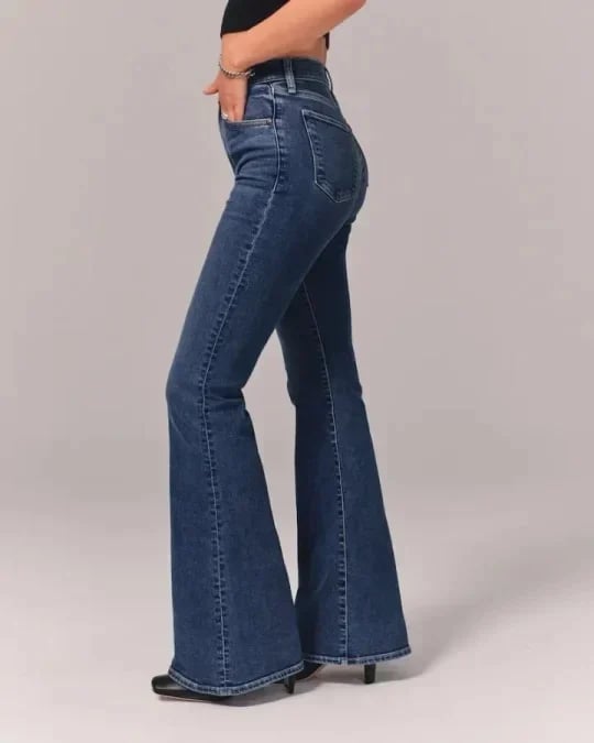 💥Ultrahoch taillierte Stretch-Schlaghosen👖