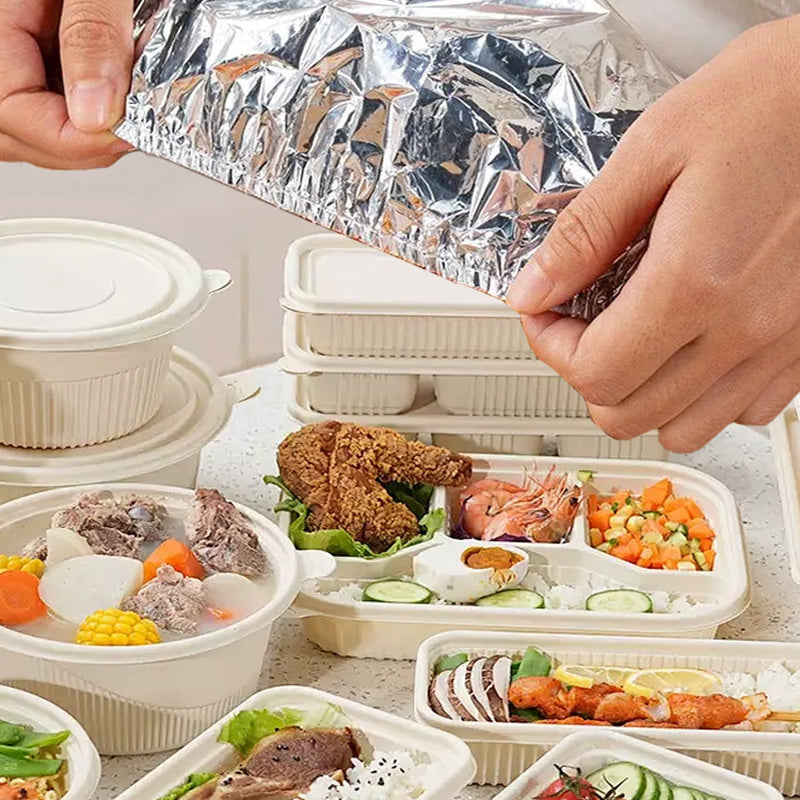 🔥 50 % RABATT 🧊 Intelligente Isolierhülle aus Aluminiumfolie 🍱 Hält Speisen länger warm, wiederverwendbar und perfekt für den täglichen Gebrauch und unterwegs ✨
