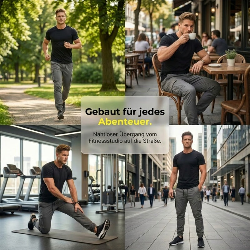 🌞 Sommerneuheiten – Jetzt bis zu 50% sparen! 💰 Lässige Cargohose für Herren mit Kordelzug