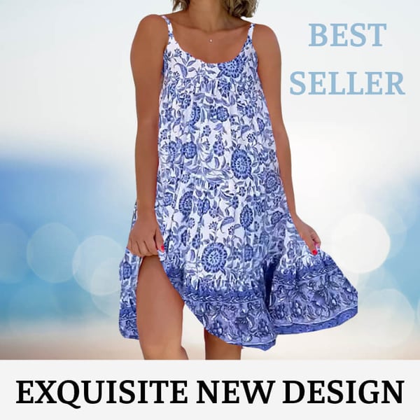 🌸🔥2025 NEW Sonderverkauf 50% OFF💃Bedrucktes Camisole-Kleid mit Blumenmuster