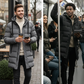 🔈🔈Nützliche Winterprodukte – 50 % reduziert❄️ Herren-Daunenjacke in mittlerer Länge mit Kapuze