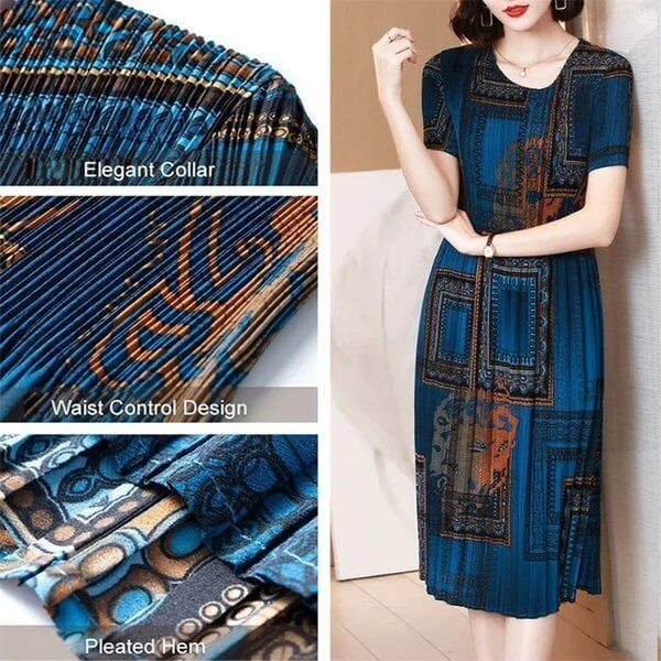 Mode Faltenkleid 😍Heißer halber Preis