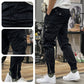 Herren-Cargohose mit elastischem Bund, Kordelzug und mehreren Taschen💖
