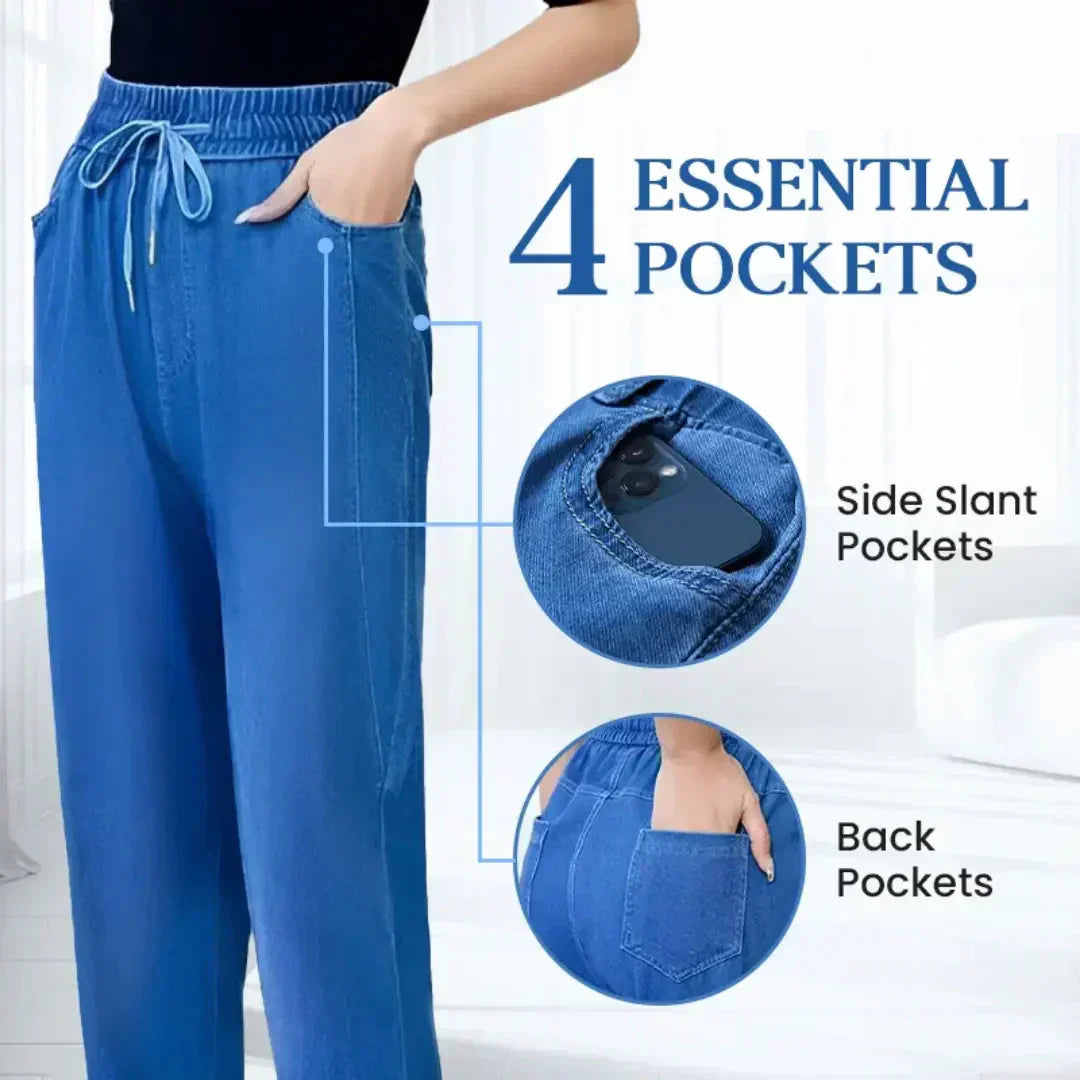 ⏳Nur für kurze Zeit 50 % Rabatt!!💕👖Hochtaillierte, ultra-elastische Mom-Jeans