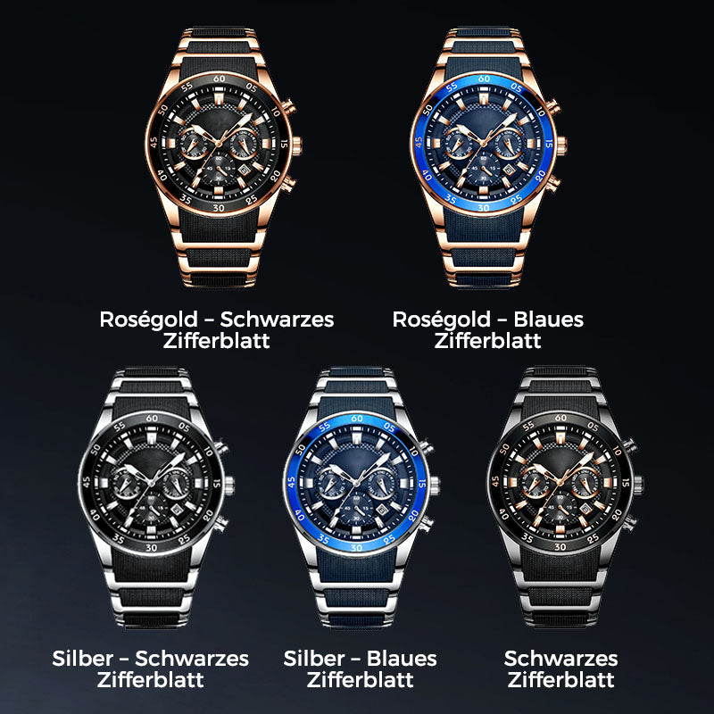 🚀 Neu eingetroffen – 50% Probierpreis! 🔥Hochwertige Business-Multifunktions-Quarz-Uhr für Herren