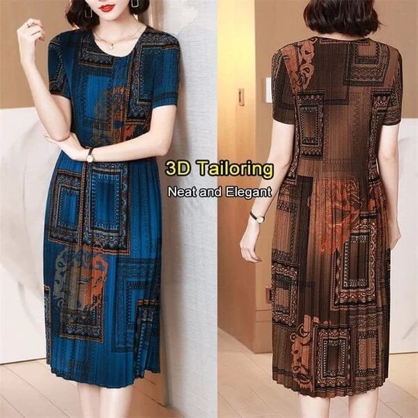 Mode Faltenkleid 😍Heißer halber Preis