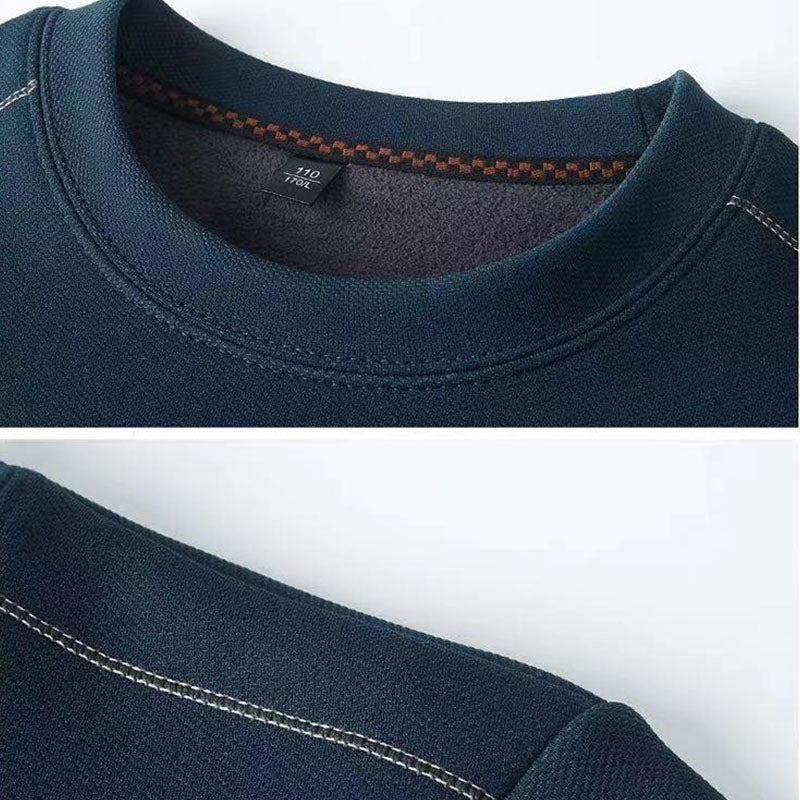 Hochwertiges Thermo-Sweatshirt mit Rundhalsausschnitt für Herren