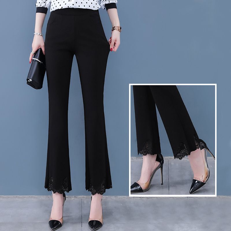 Stilvolle Schlaghose mit Schlitz und hoher Taille für Damen