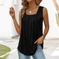 💥Letzter Tag Hot Sale 50% Rabatt💥2025 Ärmelloses T-Shirt mit quadratischem Ausschnitt für Frauen
