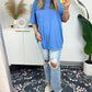 Damen Raw Edge Boxy Tee