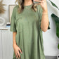 Damen Raw Edge Boxy Tee