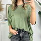 Damen Raw Edge Boxy Tee
