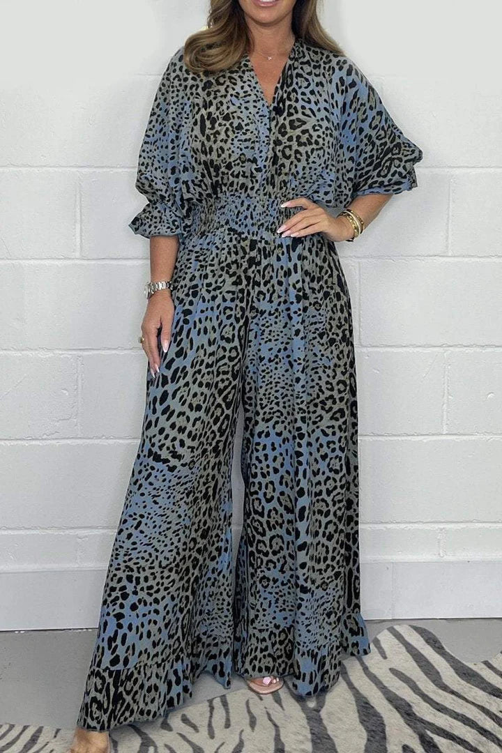 🔥LETZTER TAG 50 % RABATT👗Leopardenmuster locker zusammen