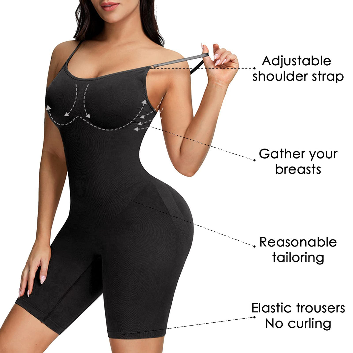 🔥GLÄTTENDER NAHTLOSER BODYSUIT(Offener Schritt)