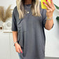 Damen Raw Edge Boxy Tee