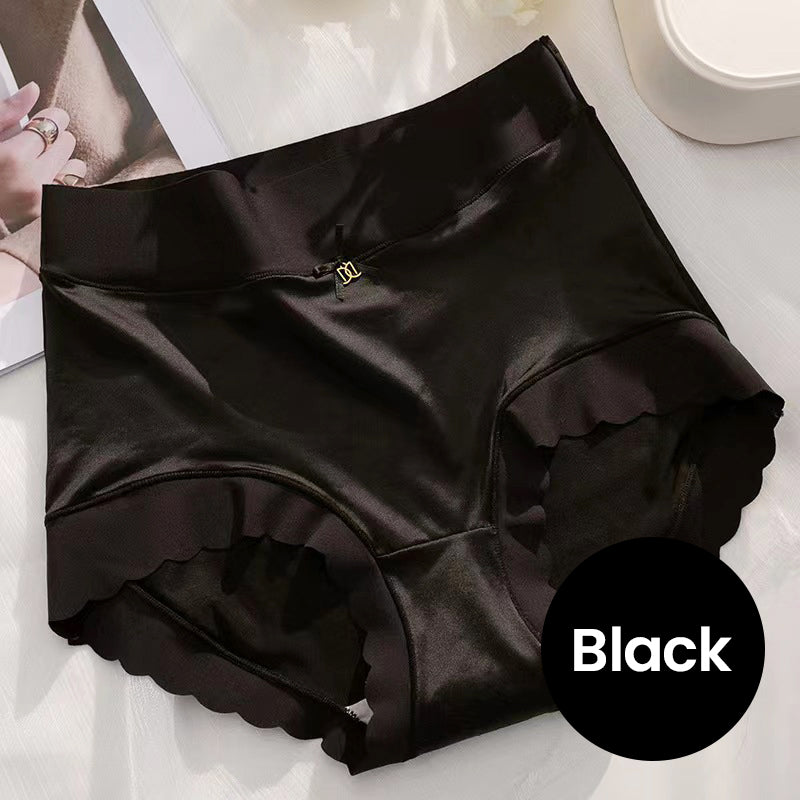 💥Kaufe 1 erhalte 2 gratis🥰Atmungsaktive Damen-Slips aus hochelastischem Satin mit Baumwollfutter, gesund, bequem und nahtlos