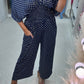 💖Jumpsuit mit elastischer Taille und Punktemuster